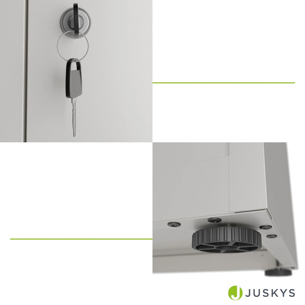 SZAFA METALOWA BIUROWA NA KLUCZ DOKUMENTY AKTA MEDYCZNA DO GABINETU BIAŁA