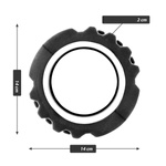 MAXXIVA CZARNY WAŁEK ROLKA DO MASAŻU 33x14 CM ROLLER FITNESS