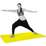 ŻÓŁTA MATA PIANKOWA 190x60x1,5cm DO ĆWICZEŃ / FITNESS