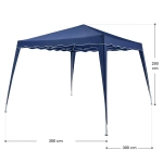 NIEBIESKI PAWILON OGRODOWY 3X3 NAMIOT IMPREZOWY HANDLOWY EKSPRESOWY STELAŻ