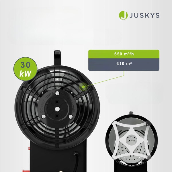 NAGRZEWNICA GAZOWA 30 kW MOBILNA DMUCHAWA GRZEJNIK PIECYK + WĄŻ REDUKTOR