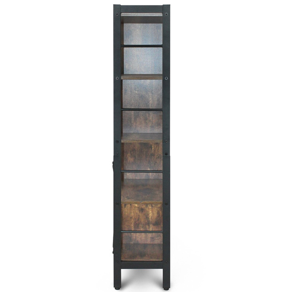 REGAŁ Z 4 PÓŁKAMI PRZEGRODAMI MODUŁOWY W STYLU LOFT INDUSTRALNYM VINTAGE