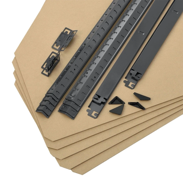 REGAŁ NAROŻNY MAGAZYNOWY METALOWY 180x70x70 CM 875KG PÓŁKI PIWNICA SZARY