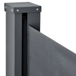 SZARA MARKIZA BOCZNA ROZSUWANA 500x200 CM WYSUWANA ROLETA OSŁONA TARASOWA