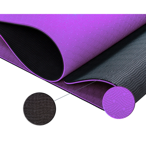 FIOLETOWA MATA TPE 190x60x0,6cm DO ĆWICZEŃ JOGI