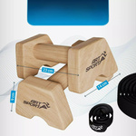 2x UCHWYTY DO POMPEK DREWNIANE PORĘCZE PARALETKI M ANTYPOŚLIZGOWA PODSTAWA