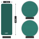 MAXXIVA TURKUSOWA MATA PIANKOWA 190x60x1,5cm DO ĆWICZEŃ / JOGI / FITNESS