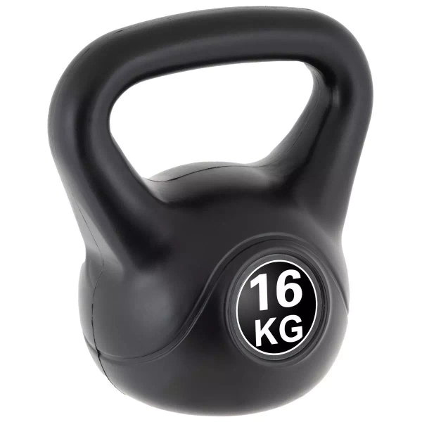 KETTLEBELL MAXXIVA 16 KG CZARNY OBCIĄŻENIE HANTLA KOMPOZYTOWA KULA