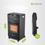 PIECYK GAZOWY 4,2kW NA BUTLĘ GAZ LPG CZARNY GRZEJNIK SKŁADANY PROMIENNIK