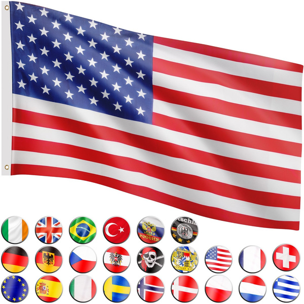 FLAGA USA STANÓW ZJEDNOCZONYCH 120x80 CM NA MASZT 
