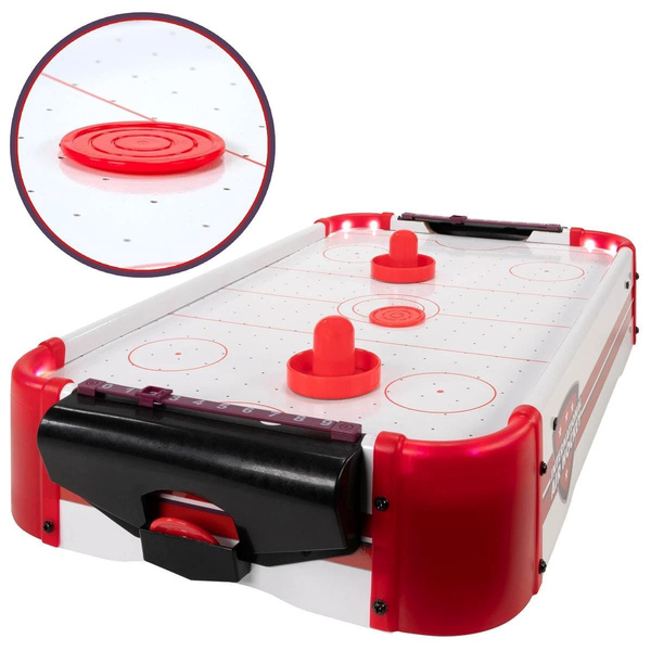 MINI STÓŁ CYMBERGAJ AIR HOCKEY Z LED + WENTYLATOR GRA 55x31 CM + LICZNIKI