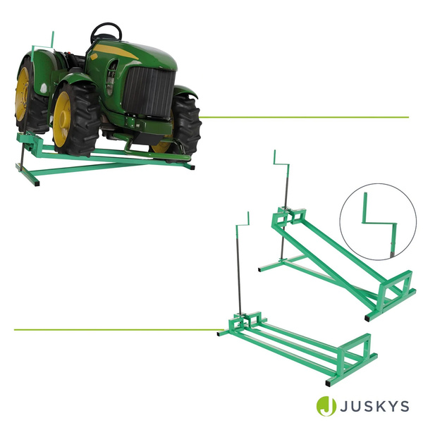 PODNOŚNIK LEWAREK DO TRAKTORKA OGRODOWEGO KOSIARKI QUADA ATV 400 KG ZIELONY