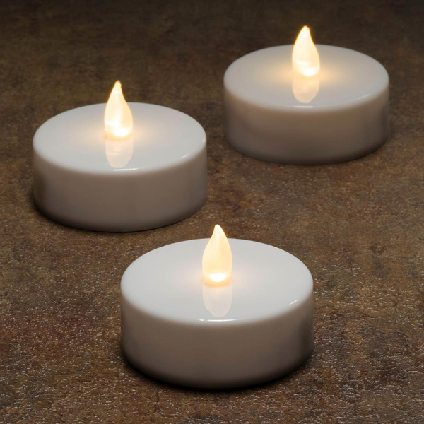 2x ŚWIECZKI PODGRZEWACZ LED BIAŁE BEZPŁOMIENIOWE TEALIGHT NA BATERIE +TIMER