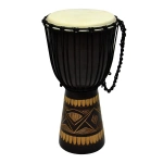 DJEMBE AFRYKAŃSKA 50 CM BĘBEN Z KOZIEJ SKÓRY MAHOŃ INSTRUMENT BONGO TROMMEL