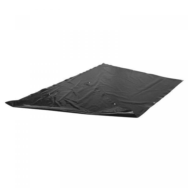 CZARNA PLANDEKA 2x3 M 650G/M2 PRZEMYSŁOWA OCHRONNA Z OCZKAMI OKRYCIOWA