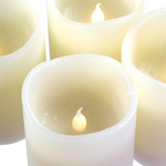 4x ŚWIECE LED Z PRAWDZIWEGO WOSKU ŚWIECZKI BEZPŁOMIENIOWE NA BATERIE +PILOT