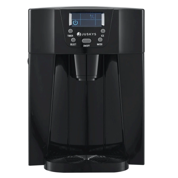 KOSTKARKA DO LODU MASZYNA DO KOSTEK 12KG LÓD DYSTRYBUTOR WODY CZARNY