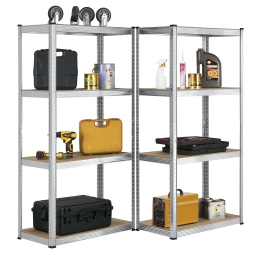 2x REGAŁ METALOWY MAGAZYNOWY 160x80x40CM 640KG PIWNICA WARSZTAT GARAŻ