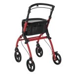 CZERWONY ROLLATOR BALKONIK NA KÓŁKACH REHABILITACYJNY CHODZIK