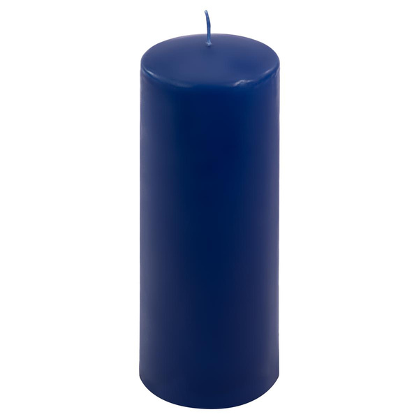 ŚWIECE STOŁOWE GRANATOWE 4 SZT 20x7,5 CM ŚWIECZKI TRADYCYJNE KOLUMNOWE