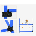 ZESTAW AGILITY TRENINGOWY 4-CZĘŚCIOWY DLA PSA SLALOM + POKROWIEC