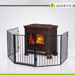 METALOWA BARIERKA OCHRONNA DO KOMINKA I PIECA BRAMKA OSŁONA Z FURTKĄ