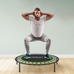 TRAMPOLINA 101 CM FITNESS Z UCHWYTEM T ZIELONA