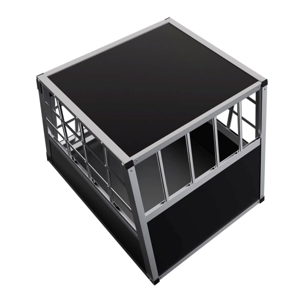 TRANSPORTER DLA PSA ZWIERZĄT ALUMINIOWA KLATKA PODRÓŻNA DO AUTA BAGAŻNIKA M