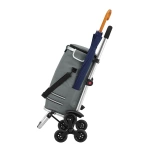 WÓZEK 3w1 NA ZAKUPY ZAKUPOWY NA SCHODY TORBA NA KÓŁKACH SKŁADANY SZARY