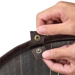 OKRĄGŁY KOSZ NA PRANIE BAMBUS 55L Z POKRYWĄ I WORKIEM NATURALNY EKO BRĄZOWY