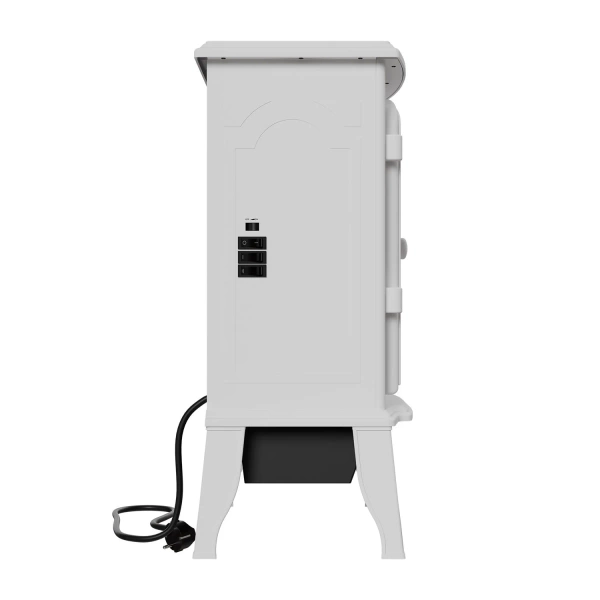 KOMINEK ELEKTRYCZNY 2000W BIAŁY ELEKTROKOMINEK Z EFEKTEM PŁOMIENIA 2 TRYBY