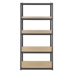 REGAŁ MAGAZYNOWY 200x100x60 CM 875KG METALOWY PÓŁKI GARAŻ WARSZTAT SZARY