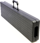 ŁAWKA SKŁADANA180 CM BANKIETOWA CAMPINGOWA CZARNA STYL RATTAN DO 200 KG