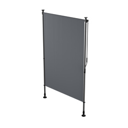 MARKIZA PIONOWA 120x310 CM ROZPOROWA BALKONOWA TARASOWA ROLETA ANTRACYTOWA