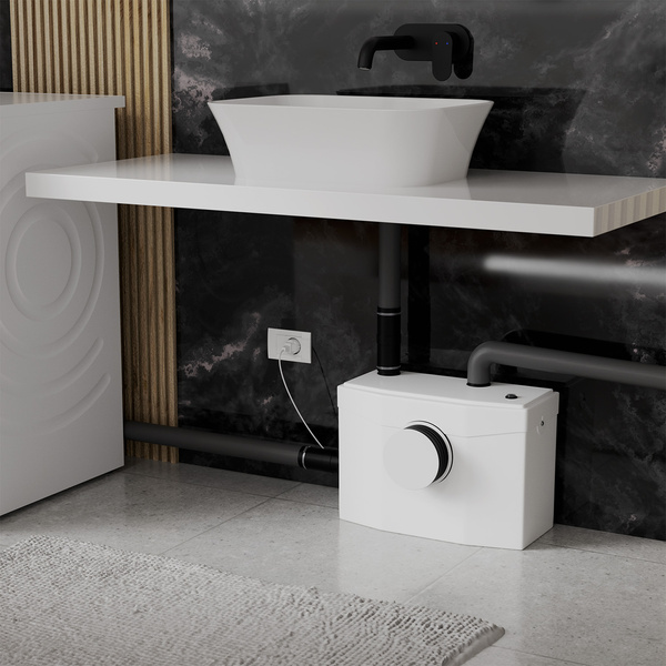 POMPA WC ROZDRABNIACZ MŁYNEK ŚCIEKÓW PRZEPOMPOWNIA TOALETY 600W DO 7M 240L