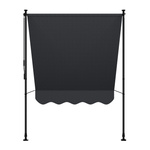 MARKIZA 150x120 CM ROZPOROWA BALKONOWA TELESKOPOWA TARASOWA ROLETA ANTRACYT