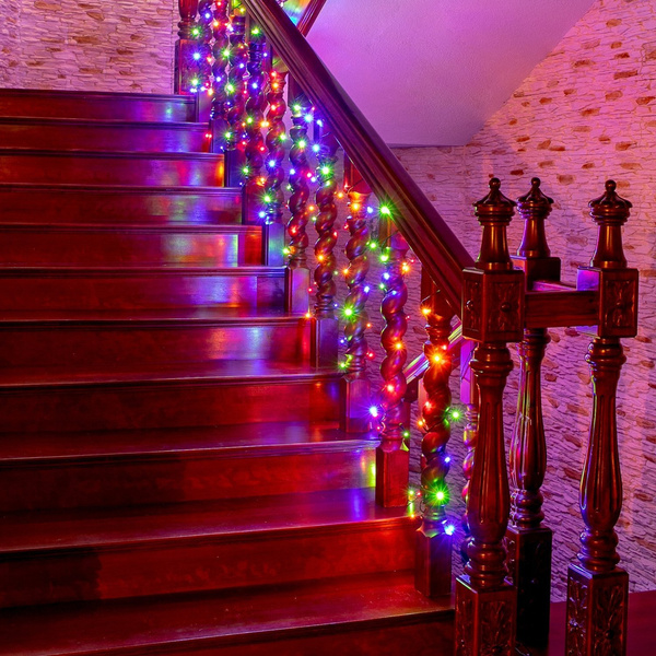 LAMPKI CHOINKOWE 400 LED OZDOBA ŚWIĄTECZNA KOLOROWY ŁAŃCUCH ŚWIETLNY +PILOT