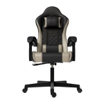 FOTEL GAMINGOWY BIUROWY KUBEŁKOWY GRACZA OBROTOWY HYPERSEAT CZARNY BEŻOWY