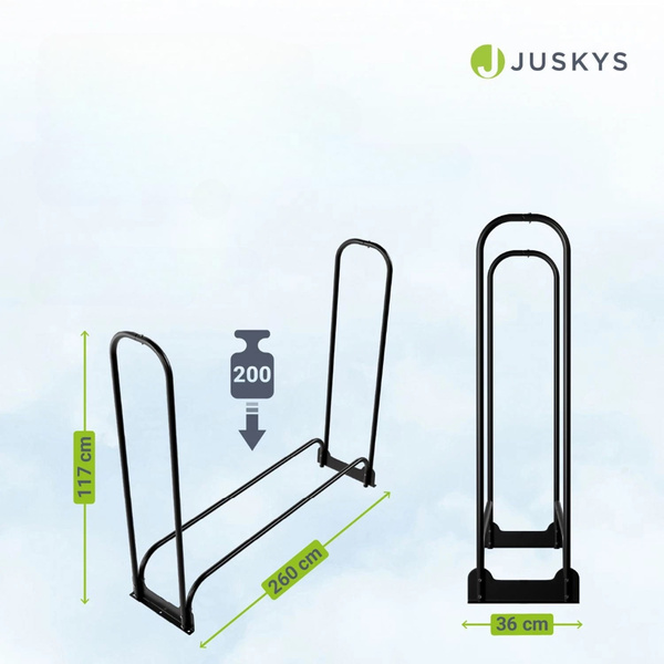 STOAJK REGAŁ NA DREWNO KOMINKOWE M DO PRZECHOWYWANIA NA TARAS + POKROWIEC