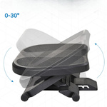 PODNÓŻEK BIUROWY Z REGULACJĄ WYSOKOŚCI ERGONOMICZNY ANTYPOŚLIZGOWY V2