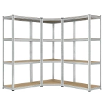 3x ZESTAW REGAŁ METALOWY MAGAZYNOWY 160x80x40 960KG PIWNICA WARSZTAT GARAŻ