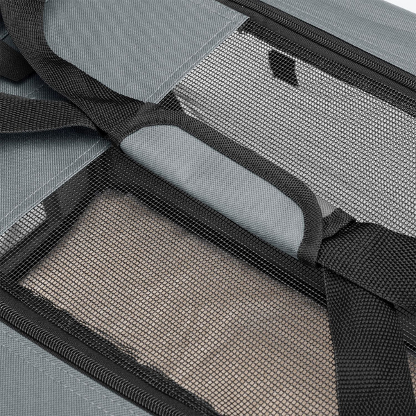 SZARA TORBA TRANSPORTOWA SKŁADANA DLA PSA KOTA TRANSPORTER XL 81x58x56