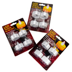 12x ŚWIECZKI LED TEALIGHT BIAŁE BEZPŁOMIENIOWE NA BATERIE + TIMER 6/18H