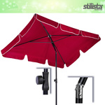 PARASOL OGRODOWY 200x125 PROSTOKĄTNY CZERWONY