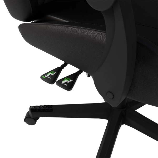 FOTEL GAMINGOWY BIUROWY KUBEŁKOWY ERGO DLA GRACZA OBROTOWY HYPERSEAT CZARNY