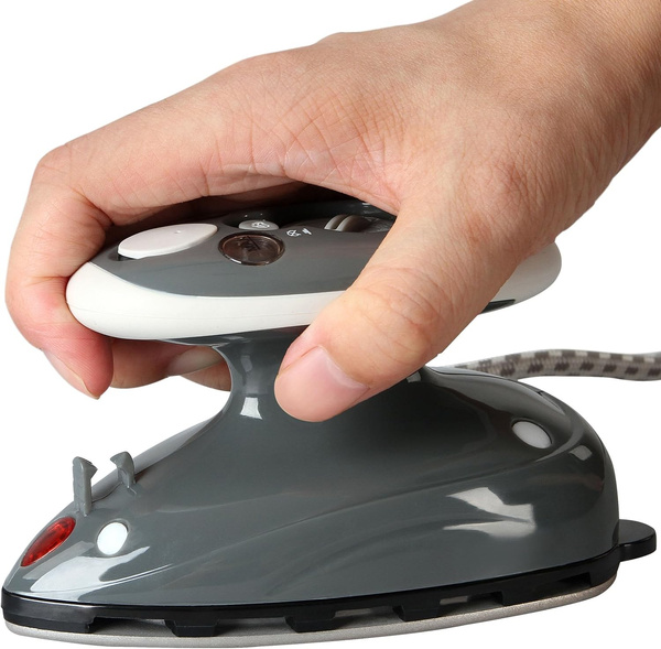 SZARE MINI ŻELAZKO PODRÓŻNE TURYSTYCZNE PAROWE TRAVEL