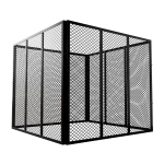 METALOWY KOMPOSTOWNIK OGRODOWY 800L STAL OCYNKOWANA SZYBKI MONTAŻ CZARNY