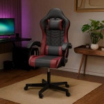 FOTEL GAMINGOWY BIUROWY KUBEŁKOWY GRACZA OBROTOWY HYPERSEAT CZARNY BORDOWY
