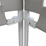 BARIERKA OCHRONNA DO ŁÓŻKA 200 CM OCHRONNA DLA DZIECKA REGULOWANA SZARA