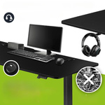 BIURKO ELEKTRYCZNE 160x75 REGULOWANE CZARNE Z REGULACJĄ WYSOKOŚCI PAMIĘCIĄ